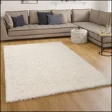 Paco Home Shaggy Hochflor Langflor Teppich Sky Creme 100 x 200 cm