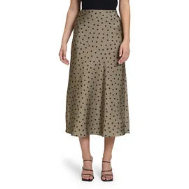 Vera Mont Maxirock Damen Animalprint Khaki/Schwarz 42