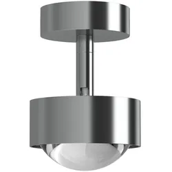 Top Light Puk Mini Turn Deckenleuchte Up- & Down Light | Linse klar | LED | nickelmatt