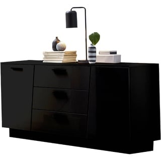 Sideboard Emira Dekor Schwarz