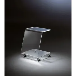 PLACES OF STYLE Beistelltisch PLACES OF STYLE "Remus", transparent, B:37cm H:48cm T:37cm, Tische, Beistelltisch, aus Acrylglas