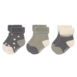 LÄSSIG Babysocken 3er Pack Anthrazit, 15/18