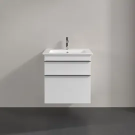Villeroy & Boch Waschtischunterschrank 2 Auszüge 55,3 x 59 x 50,2 cm Weiß Matt
