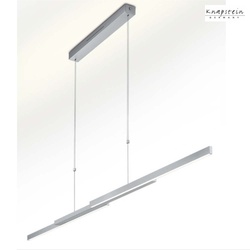 Knapstein LED Pendelleuchte LARA-205, Up/Down, ausziehbar 107-205cm, 60W 2700K, mit Gestensteuerung, Mattnickel GKS-51.482.05