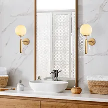 Opviq Wandleuchte FLG1313 15 x 20 x 40 cm Gold