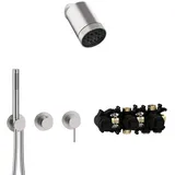Herzbach MODUL7 Unterputz-Duschsystem Einhebelmischer Edelstahl 70.702722.1.09