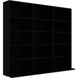 vidaXL CD-Regal Schwarz 102x23x89,5 cm Holzwerkstoff