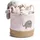 Zeller Aufbewahrungskorb Elefant Polyester/Jute Ø30 x 29 cm rosa