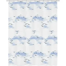 KLEINE WOLKE Duschvorhang Sky 180 x 200 cm blau