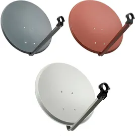 Premium X PremiumX SAT Anlage 45cm Anthrazit Satellitenantenne Twin LNB Wandhalter 45cm