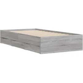 vidaXL Bettgestell 90 x 190 cm Grau