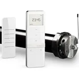 Nobily Profi-Set elektromechanischer Funk-Rolladenmotor PR5 40/15-60 inkl. Funk-Timer Exquisit Handsender für die 60mm Achtkant-Welle | bis 90Kg