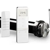 Nobily Profi-Set elektromechanischer Funk-Rolladenmotor PR5 40/15-60 inkl. Funk-Timer Exquisit Handsender für die 60mm Achtkant-Welle | bis 90Kg