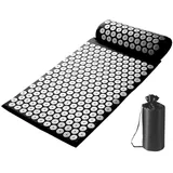 Akupressurmatte, Spike-Matte, Akupunktur-Massagematte, Druck Rückenmatte, Meditationsmatte, Akupressurmatte und Kissen Set mit Reisetasche Umfassendes Wellness-Tool für Männer Frauen Zuhause Reisen