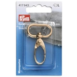 Prym 417943 25 x 45 mm New Gold Karabinerhaken, Zinklegierung