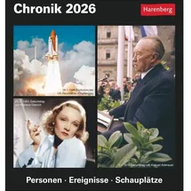 Harenberg Chronik Tagesabreißkalender 2026 - Kulturkalender - Personen, Ereignisse, Schauplätze
