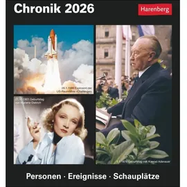 Harenberg Chronik Tagesabreißkalender 2026 - Kulturkalender - Personen, Ereignisse, Schauplätze