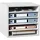 Vevor 355 x 305 x 330 mm Briefablage Schreibtisch Organizer, 2,3–5,6 cm Einstellbar A4 Stapelbar Quer, Papierablage, Aufbewahrung Schreibtisch Ablagesystem Organisation, Ablage (Weiß, 5 Fächer)