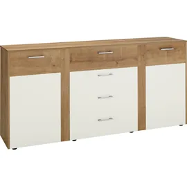 vogl möbelfabrik Kommode Tirent 176 x 84 x 40 cm Eiche Holzwerkstoff weiß/beige