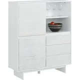 OTTO home Morgan Midischrank Highboard 100 x 120 x 35 cm Weiß