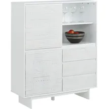 OTTO home Morgan Midischrank Highboard 100 x 120 x 35 cm Weiß