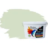 RyFo Colors Fassadenfarbe Silikonharz Fassadenfarbe Hellminze 10l, 1 L ca. 6 m2, Wasserabweisend, diffusionsfähig, schützt vor Schmutz, Algen, Pilzen grün