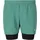 Virtus Shorts "Zayne", Herren, Gr. S, US-Größen, grün, meliert, 95% Polyester, 5% Elasthan, unifarben, kurz, Hosen Shorts, mit 4-Wege-Stretch und Innenhose