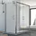 Idralite Replay Trio Duschkabine mit Schiebetür 90 x 120 cm Strukturglas