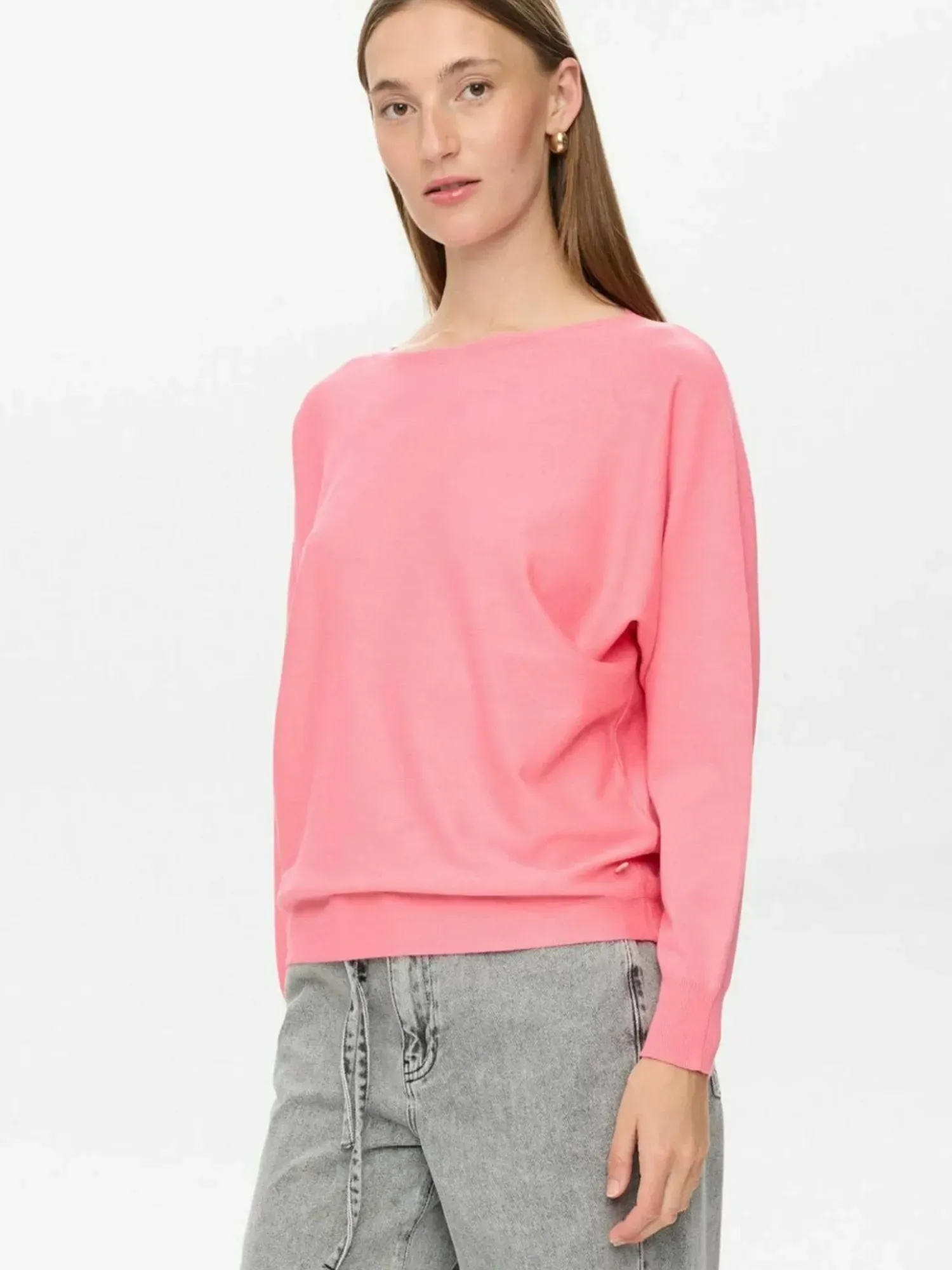 Strickpullover NÜMPH "Nümph Sweater NUDAYA", Damen, Gr. XS, pink lemonade, Obermaterial: 80% Viskose, 20% Polyamid, Pullover