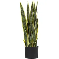 Beliani Kunstpflanze SNAKE PLANT 63 cm Grün