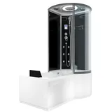 AcquaVapore Kombination Badewanne Dusche K55-L31-EC Duschtempel 170x100 cm