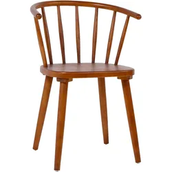 Oviala Business 2er-Set braune Stühle aus Ulmenholz - Oviala