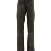 Ricano Lederhose RICANO "Lederhose Low Cut 2", Damen, Gr. XL, Länge 34, schwarz, Obermaterial: 100% Lammnappaleder LANA., loose fit, Hosen, Handgefertigt aus echtem Leder