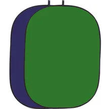 Helios Falthintergrund 150x200 cm Chromakey grün/blau