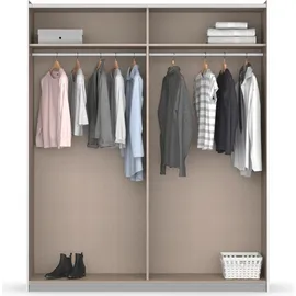 Rauch Schwebetürenschrank »Senja«, mit Spiegel und Bauchbinde in angesagter rattanoptik), beige