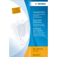 Herma Ausweishüllen 65x100mm für Rentenausweise, transparent, 25er-Pack 5014