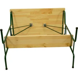 DEGAMO BAMBERG 113cm klappbar, Metall + Holz lackiert, mit Fuss-Stütze