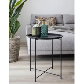 House Nordic Beistelltisch Bastia, (DH 47x50 cm, rund, Schwarz,