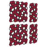 platino24 Akustikplatte platino24 „NAIROBI“ 6er-Set Akustik-Objekt rot