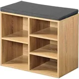 KESPER Schuhregal Eiche Spanplatte B/H/L: ca. 29,5x48x51,5 cm | Eiche