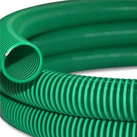 Wiltec Saugschlauch Druckschlauch 50 m 20 mm grün