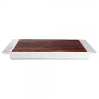 Asa Selection Brotschneidebrett Steinzeug 2-tlg. 42 x 30 cm Weiß/Braun