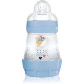 MAM Anti-Colic 0m+ Blue Babyflasche für Neugeborene für Muttermilch und künstliche Milch 160 ml