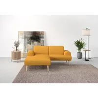 Home Affaire Ecksofa HOME AFFAIRE "Swift Scandic Design, komfortabler Federkern, Breite 192cm, L-Form", gelb (curcuma), B:192cm H:83cm T:176cm, 100% Polyester, Sofas, Ecksofa, Federkern-Polsterung, B/T/H: 192/83/176 cm