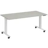 FM Helmets Schreibtisch Topspin Lichtgrau / Weiß