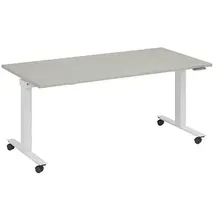 FM Helmets Schreibtisch Topspin Lichtgrau / Weiß