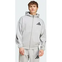 Adidas New Z.N.E. Reißverschlusspullover Medium Grey Heather XL