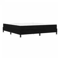 VidaXL Boxspringbett mit Matratze Schwarz 180 x 200 cm