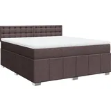 vidaXL Boxspringbett 180 x 200 cm Dunkelbraun