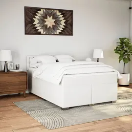 vidaXL Boxspringbett 140 x 200 cm Weiß